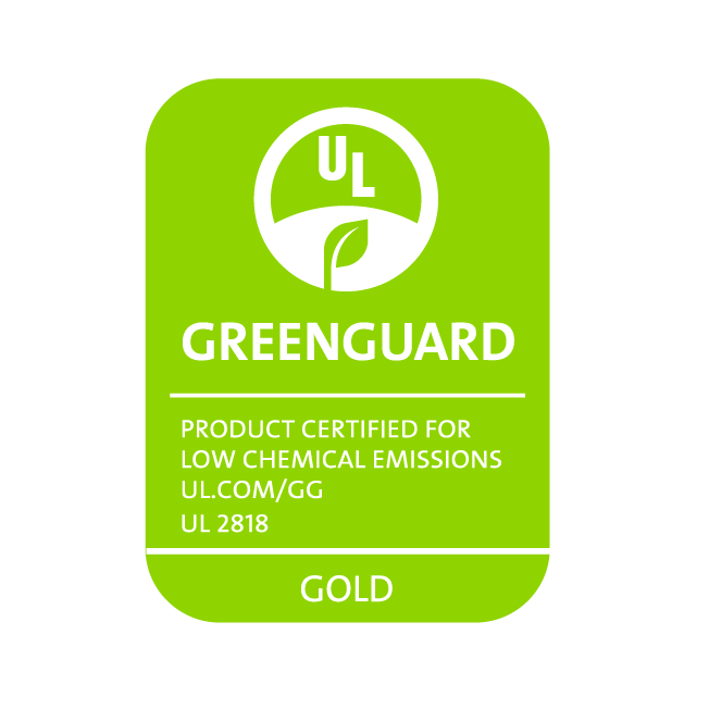 Usamos tintas con acreditación GREENGUARD GOLD